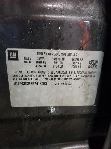 2014 Chevrolet Cruze Ltz VIN: 1G1PG5SB2E7418153 Lot: 47719244