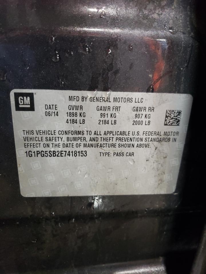 1G1PG5SB2E7418153 2014 Chevrolet Cruze Ltz