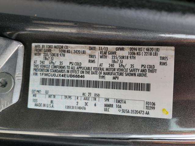 2014 Ford Escape Titanium VIN: 1FMCU0JX4EUB68846 Lot: 48480874