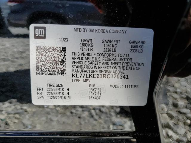 2024 CHEVROLET TRAX ACTIV KL77LKE21RC170341
