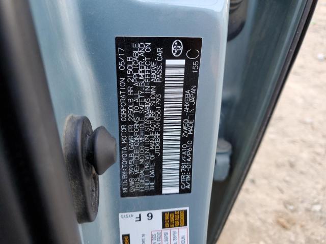 2017 Toyota Prius VIN: JTDKBRFU9H3561793 Lot: 48884184