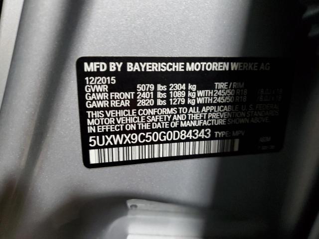 VIN 5UXWX9C50G0D84343 2016 BMW X3, Xdrive28I no.12