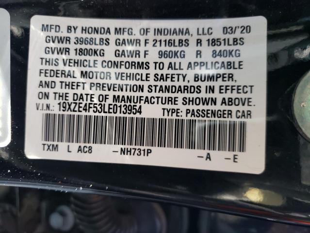 2020 Honda Insight Ex VIN: 19XZE4F53LE013954 Lot: 48164504