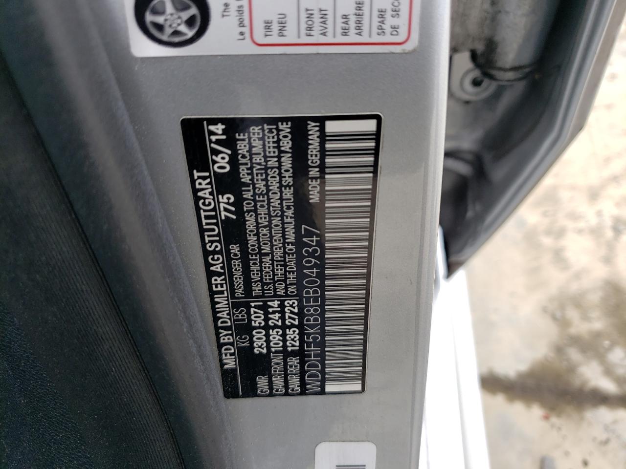 WDDHF5KB8EB049347 2014 Mercedes-Benz E 350