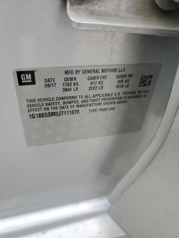 2018 Chevrolet Cruze Lt VIN: 1G1BE5SM3J7111876 Lot: 45846004