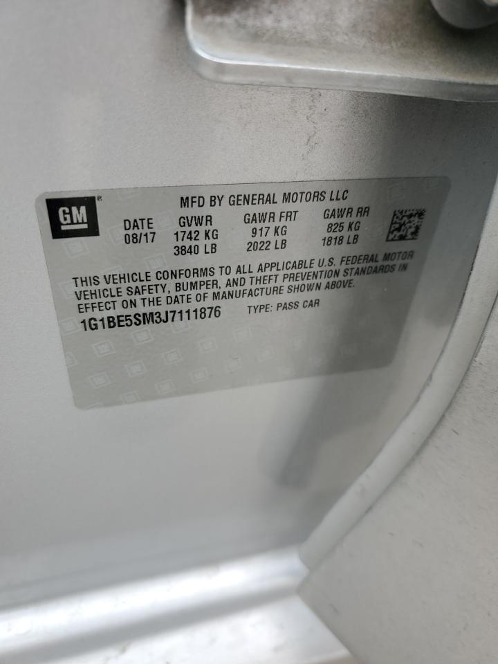 1G1BE5SM3J7111876 2018 Chevrolet Cruze Lt