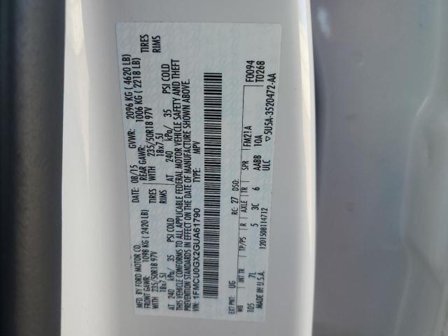 2016 Ford Escape Se VIN: 1FMCU0GX2GUA61790 Lot: 47293094