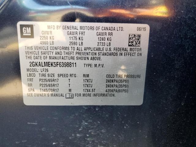 2015 GMC Terrain Sle VIN: 2GKALMEK5F6398811 Lot: 48323134