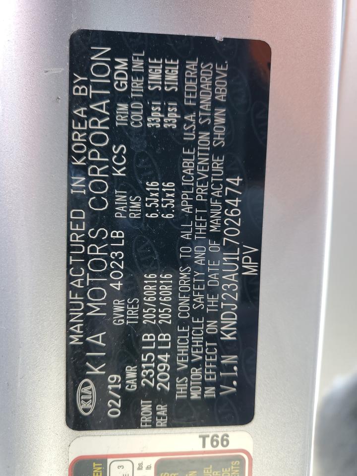 KNDJ23AU1L7026474 2020 Kia Soul Lx