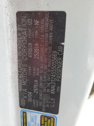 2005 Kia Amanti VIN: KNALD124555055669 Lot: 48472954