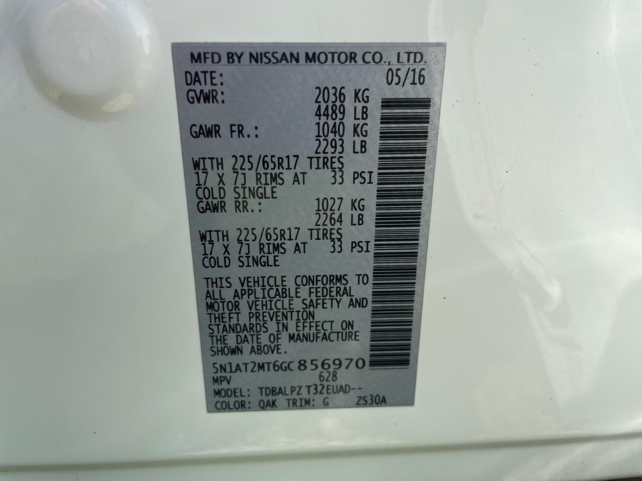 5N1AT2MT6GC856970 2016 Nissan Rogue S 5N1AT2MT6GC856970 2016 Nissan Rogue S