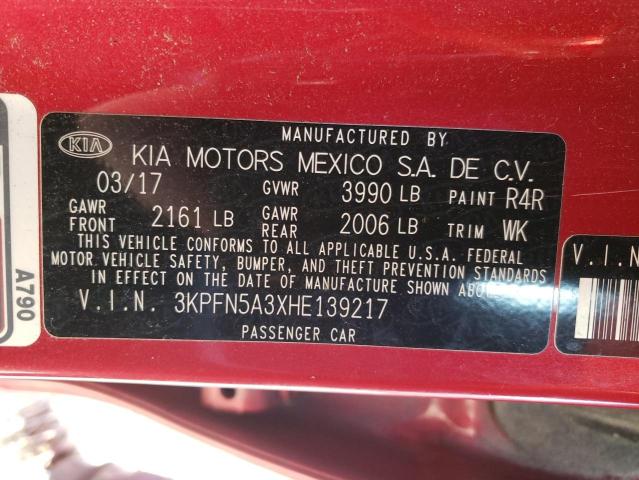 2017 Kia Forte Ex VIN: 3KPFN5A3XHE139217 Lot: 44924144