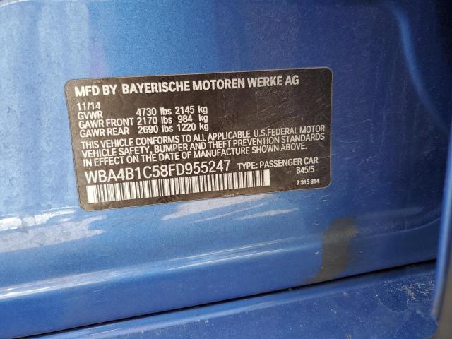 VIN WBA4B1C58FD955247 2015 BMW 4 Series, 435 I Gran... no.12