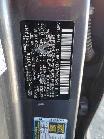 2016 HYUNDAI TUCSON LIM - KM8J33A42GU059693