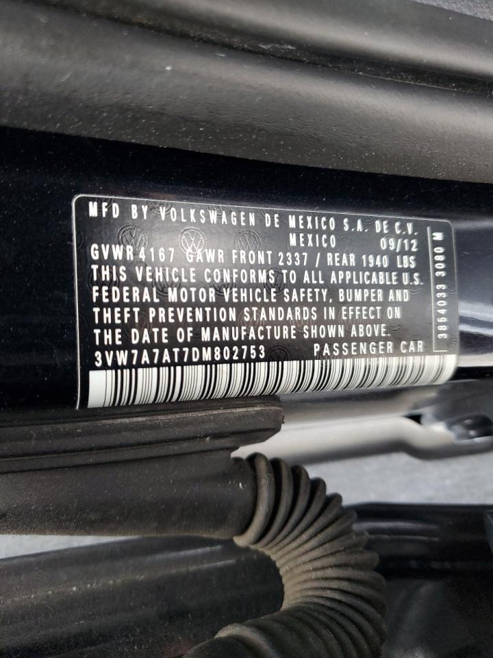 3VW7A7AT7DM802753 2013 Volkswagen Beetle Turbo