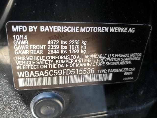 VIN WBA5A5C59FD515536 2015 BMW 5 Series, 528 I no.12