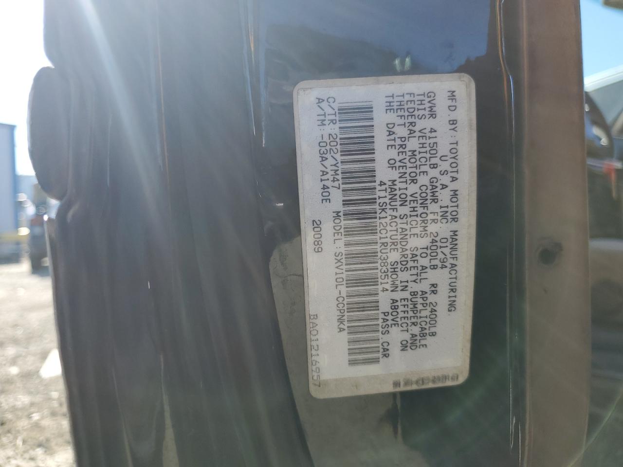 4T1SK12C1RU383514 1994 Toyota Camry Le