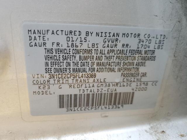3N1CE2CP5FL413369 2015 Nissan Versa Note S