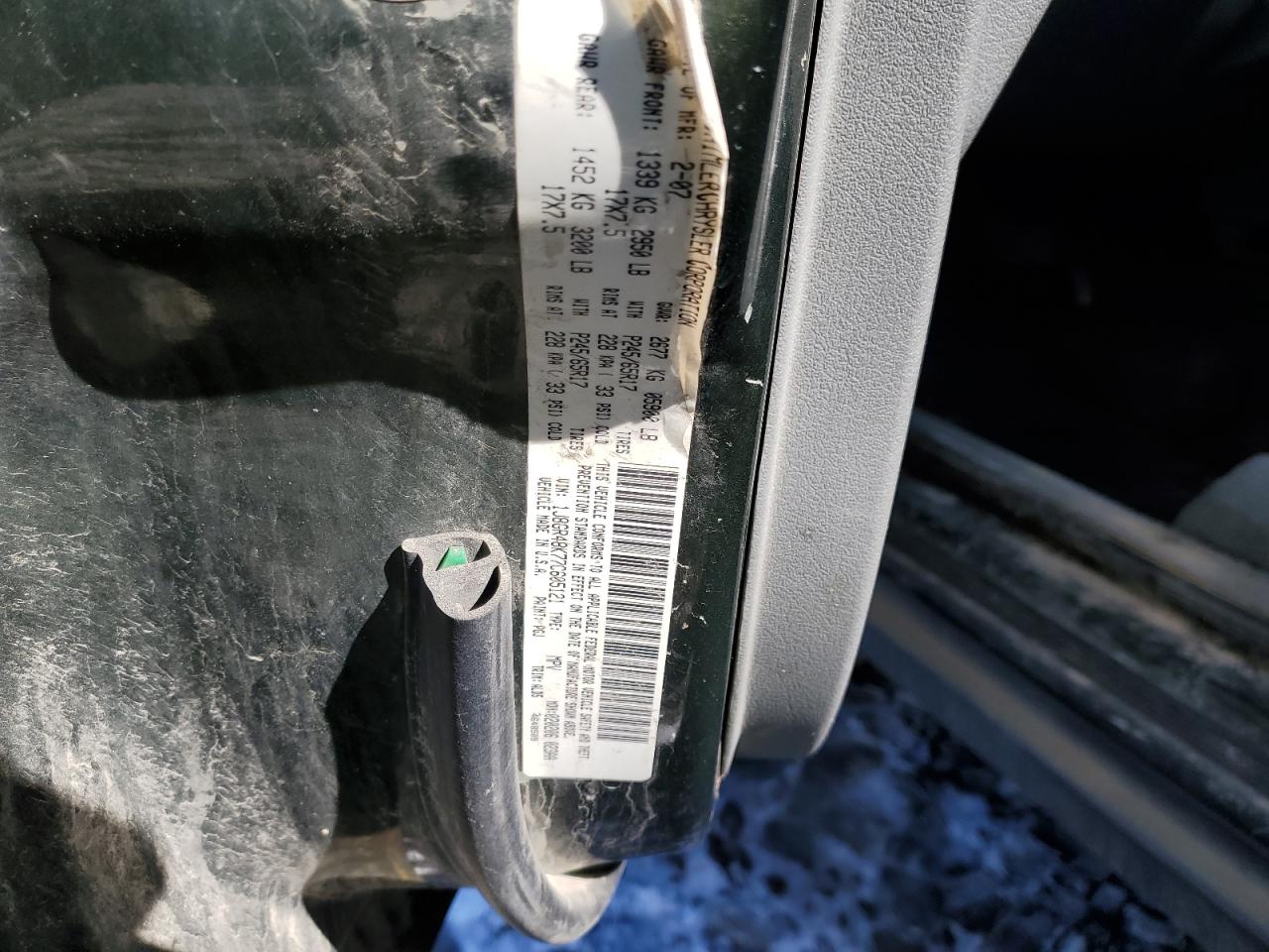 1J8GR48K77C605121 2007 Jeep Grand Cherokee Laredo