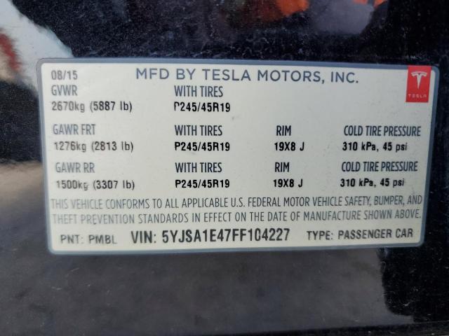 5YJSA1E47FF104227 2015 Tesla Model S