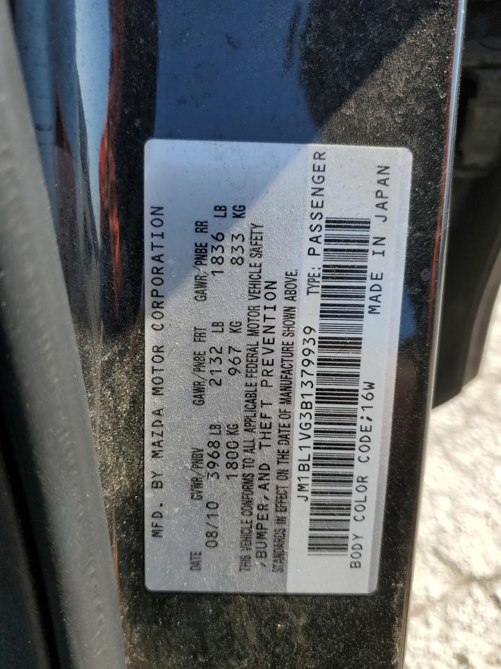 JM1BL1VG3B1379939 2011 Mazda 3 I