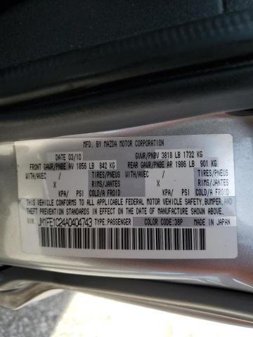 2010 Mazda Rx8 VIN: JM1FE1C24A0404743 Lot: 46409024