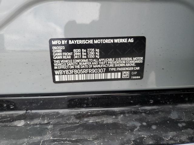 2024 BMW I4 XDRIVE4 - WBY83FB05RFR90307