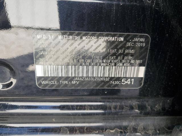 2020 Mitsubishi Outlander Se VIN: JA4AZ3A33LZ026932 Lot: 47868734