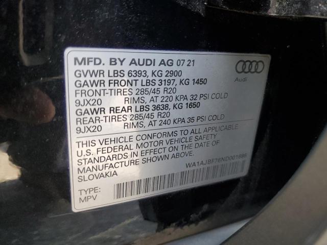 VIN WA1AJBF76ND001696 2022 Audi Q7, Premium no.12