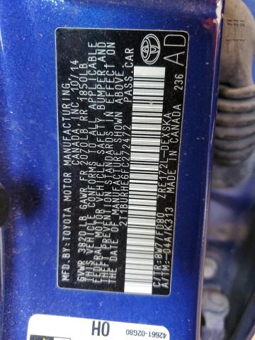2015 TOYOTA COROLLA S 2T1BURHE6FC272472