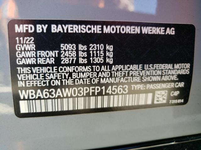 2023 BMW M440I GRAN - WBA63AW03PFP14563