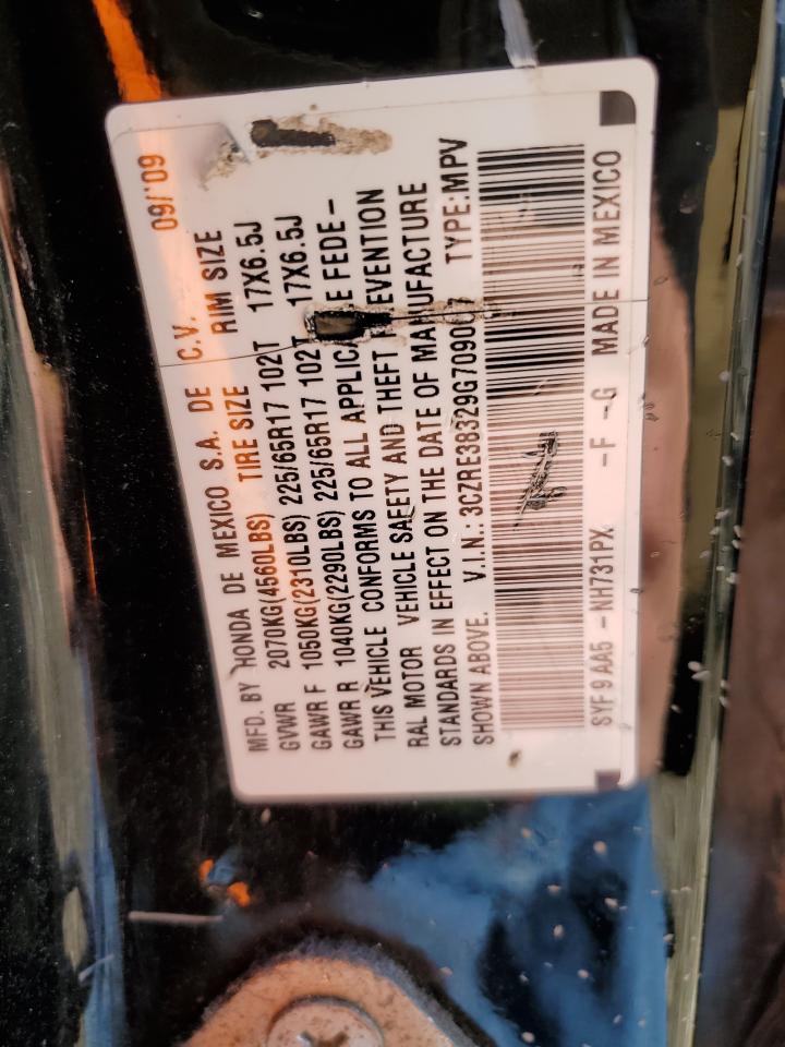 3CZRE38329G709007 2009 Honda Cr-V Lx