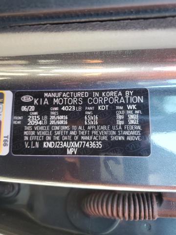 2021 Kia Soul Lx VIN: KNDJ23AUXM7743635 Lot: 48368454