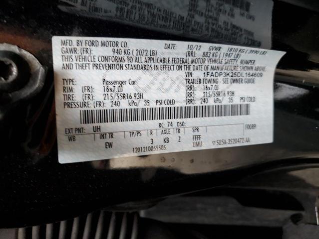 2013 Ford Focus Se VIN: 1FADP3K25DL164609 Lot: 47824044