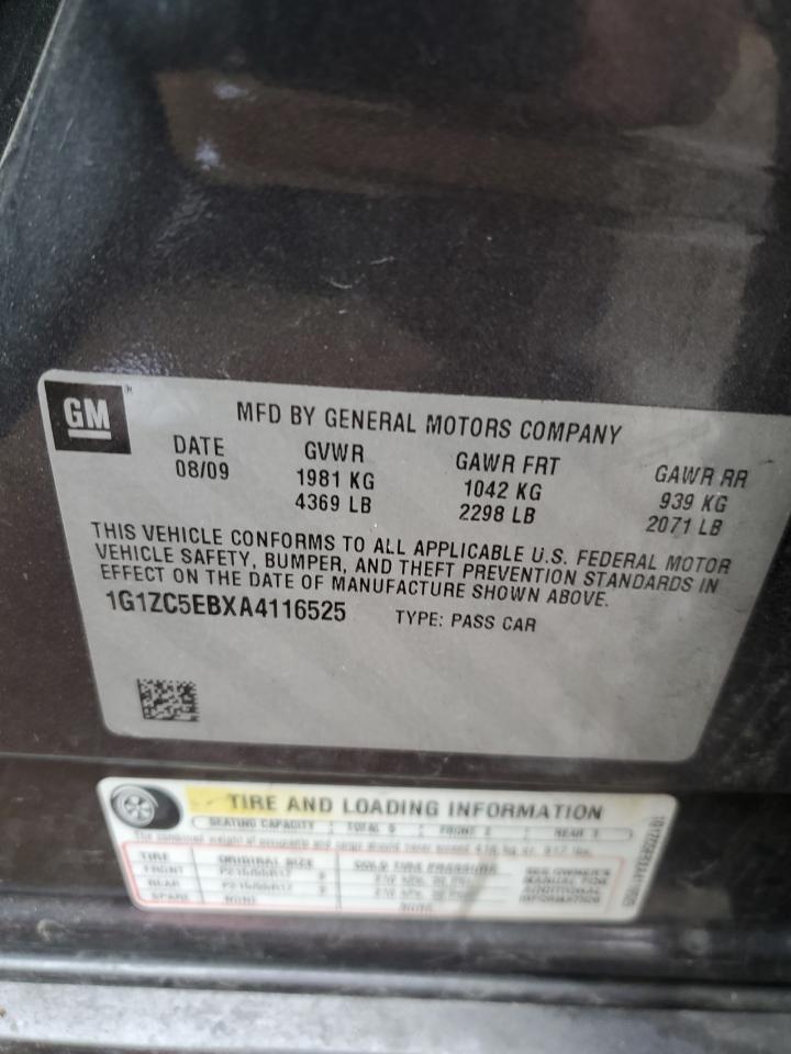 1G1ZC5EBXA4116525 2010 Chevrolet Malibu 1Lt