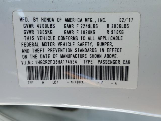 2017 HONDA ACCORD LX - 1HGCR2F36HA174534