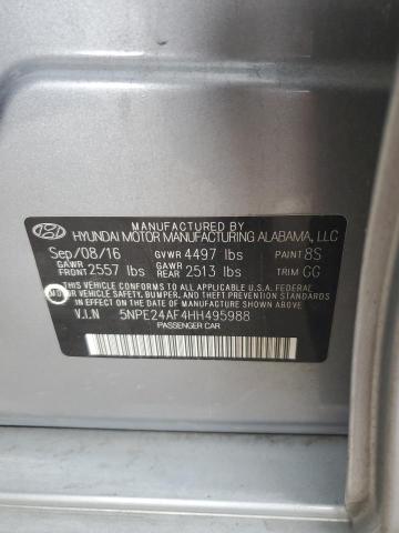 2017 HYUNDAI SONATA - 5NPE24AF4HH495988