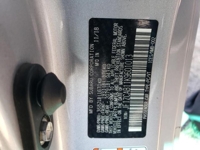 2019 SUBARU BRZ PREMIU JF1ZCAB11K9601013