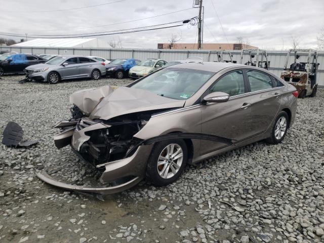 Lot #2443437705 2014 HYUNDAI SONATA GLS salvage car