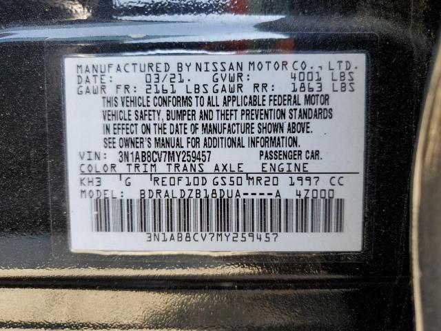 2021 Nissan Sentra Sv VIN: 3N1AB8CV7MY259457 Lot: 46641444