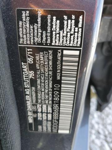 2011 Mercedes-Benz C 300 4Matic VIN: WDDGF8BB6BR180910 Lot: 47504224