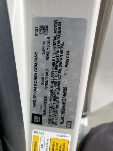 2021 CHEVROLET SPARK 1LT #2567785277