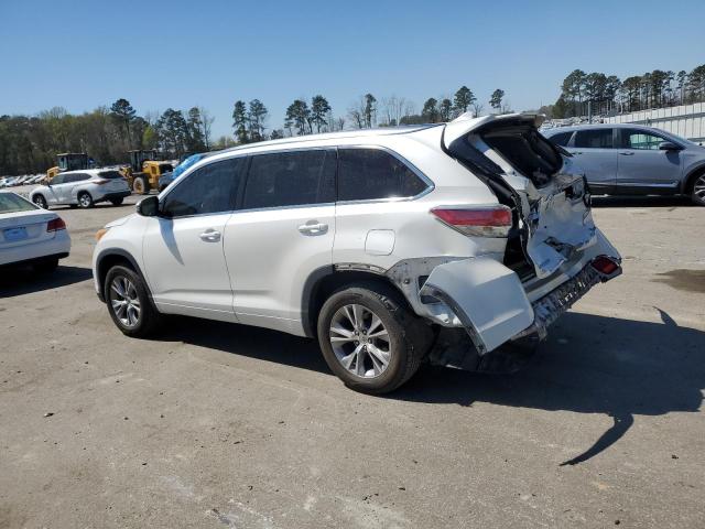 VIN 5TDKKRFH1ES007399 2014 Toyota Highlander, Xle no.2