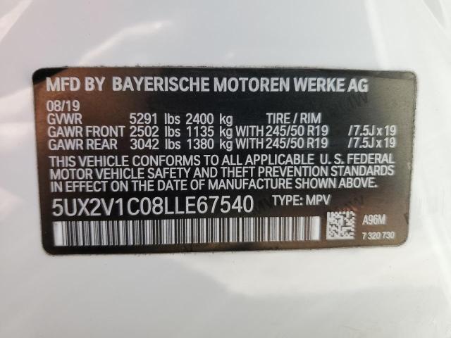 2020 BMW X4 XDRIVE3 - 5UX2V1C08LLE67540