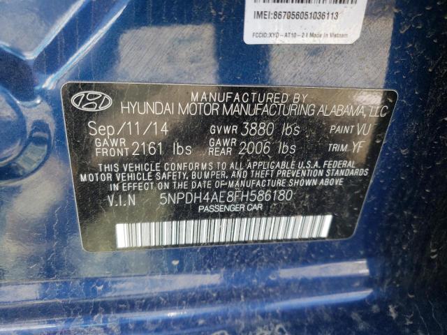 2015 HYUNDAI ELANTRA SE - 5NPDH4AE8FH586180