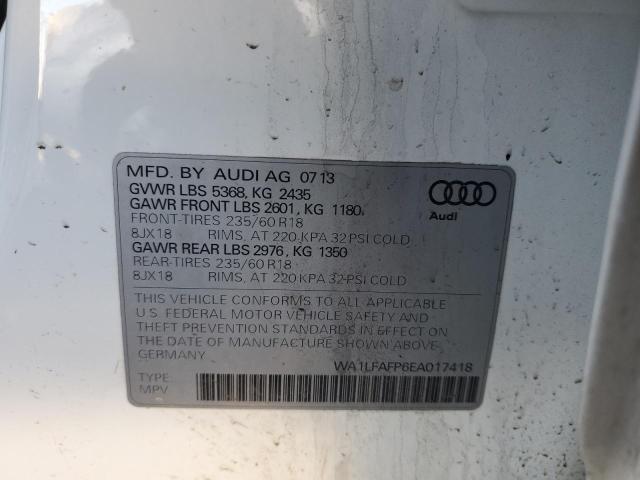 VIN WA1LFAFP6EA017418 2014 Audi Q5, Premium Plus no.13