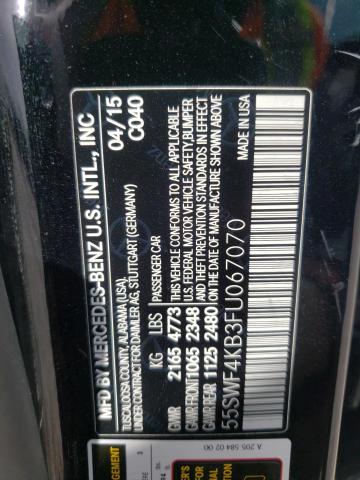 2015 MERCEDES-BENZ C 300 4MAT - 55SWF4KB3FU067070