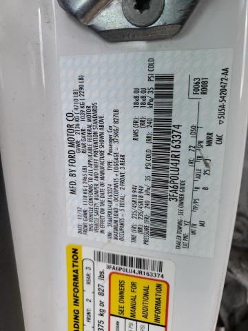 2018 FORD FUSION HYB - 3FA6P0LU4JR163374