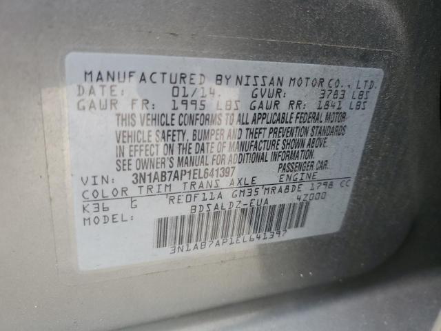 2014 Nissan Sentra S VIN: 3N1AB7AP1EL641397 Lot: 48791184