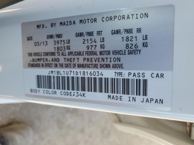 VIN JM1BL1U71D1816034 2013 Mazda 3, I no.12